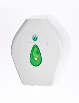 Modular Jumbo Toilet Roll Dispenser Small White/Green